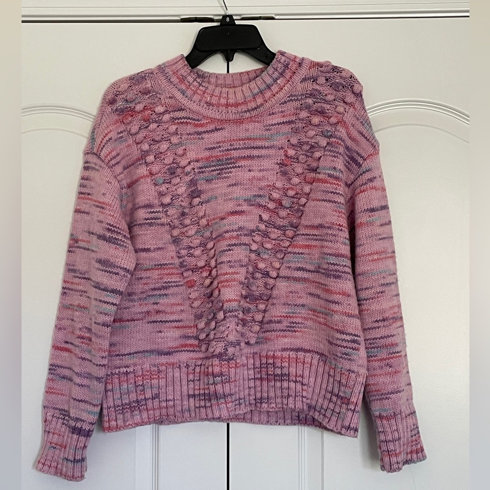Talbots Pink and Purple Women's Sweater